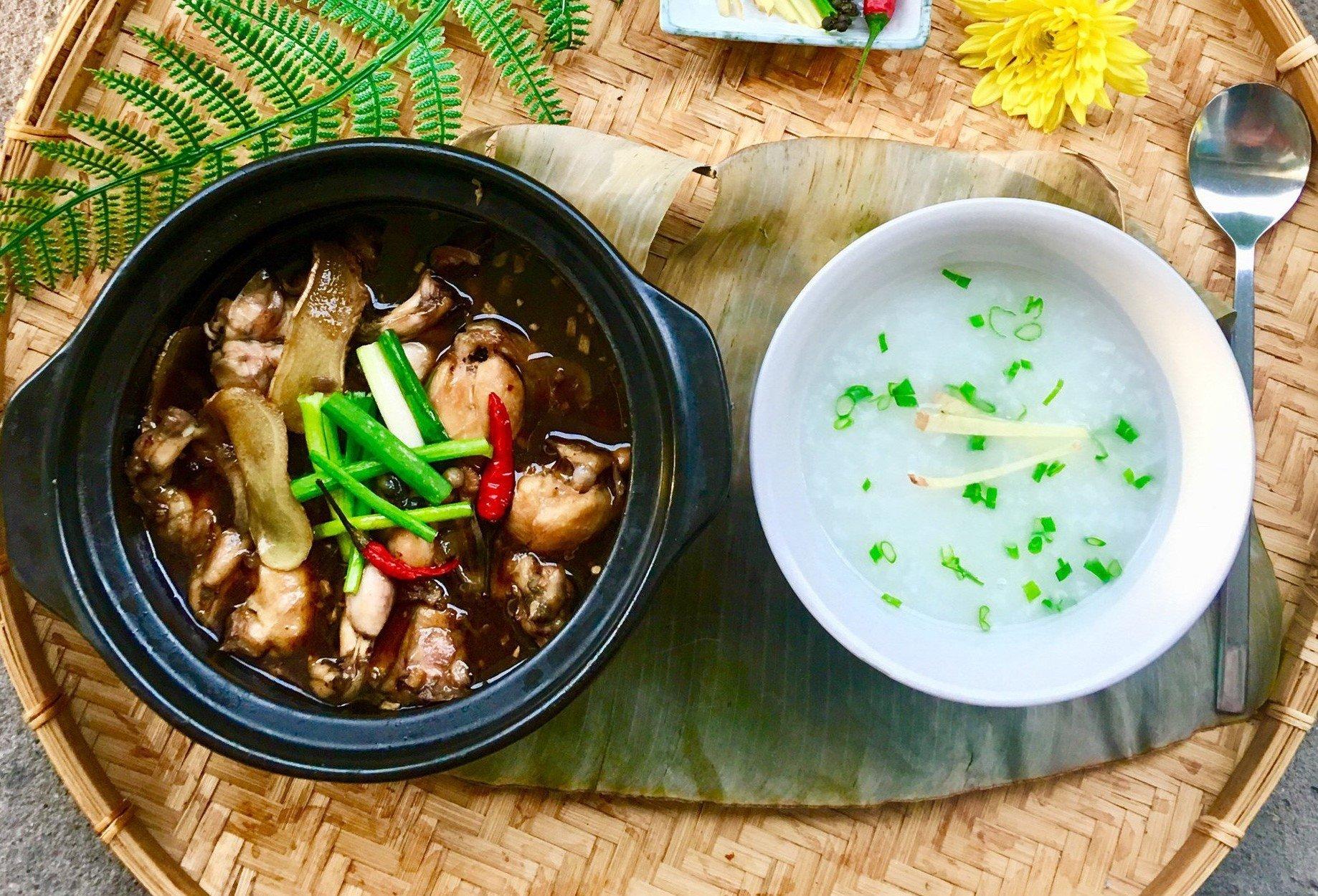 Trẻ bị ho ăn cháo ếch được không?